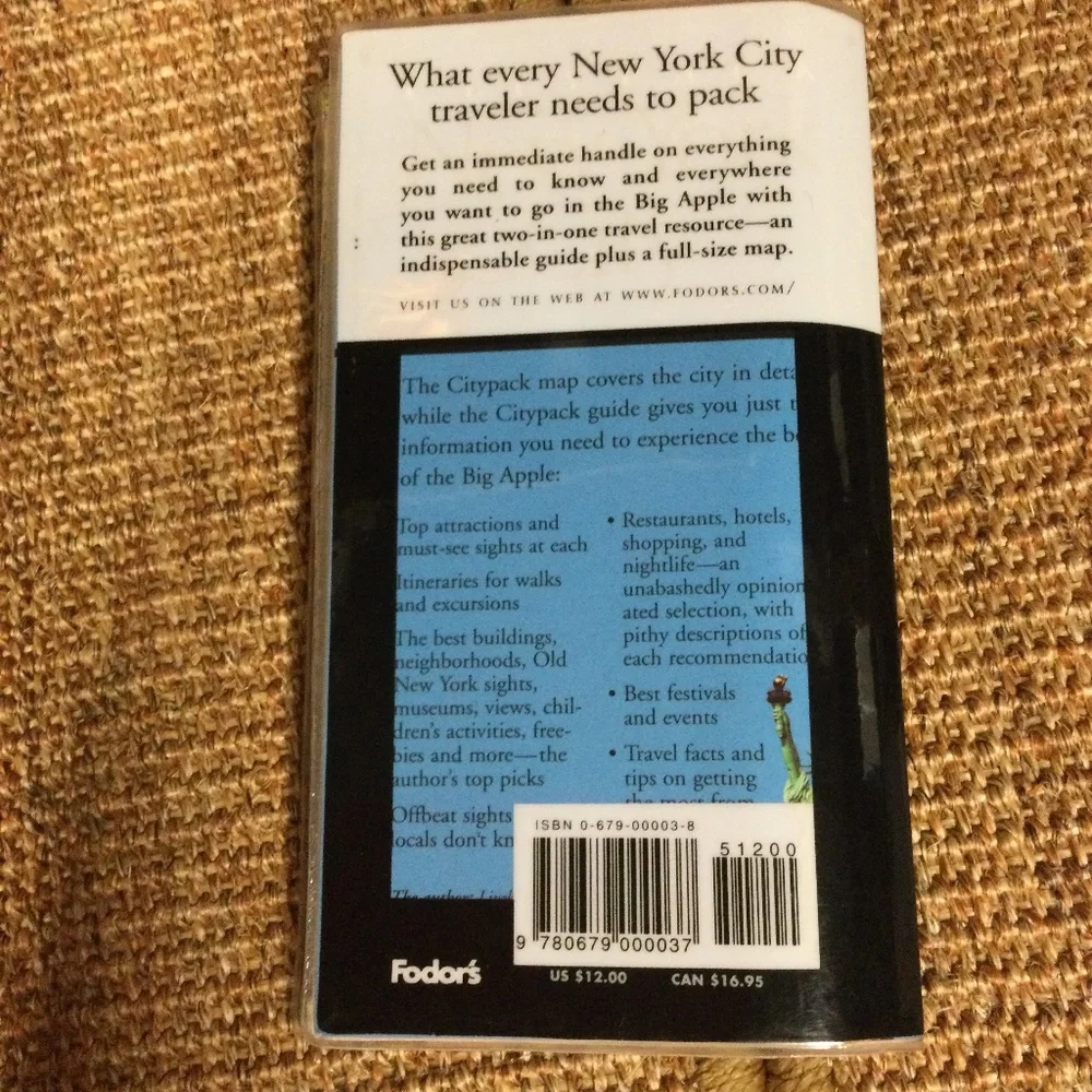 Fodor's Complete Pocket Guide to NYC & full size color map, 1996-1997 City Pack